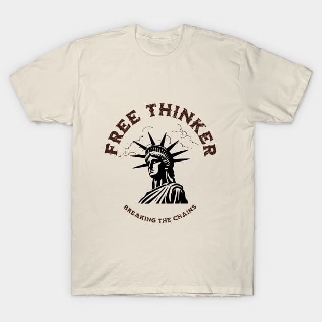 Free Thinker Breaking the Chains T-Shirt by Pixels, Prints & Patterns